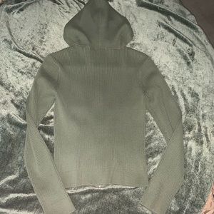 Roxy Tops - EUC L Roxy od green faux military zip up hoodie Roxy Tops - EUC L Roxy od green faux military zip up hoodie